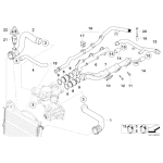Przewód wąż chłodnicy górny BMW E39 M5 - 11531406766