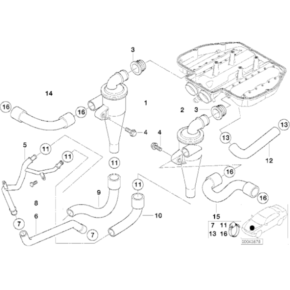 11151406788 Odma oddzielacz oleju BMW E39 M5 E52 Z8 Roadster - 11151406788 - Części oryginalne BMW Łódź | Sklep internetowy BMW