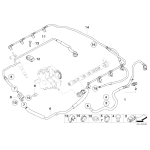 Przewód przelewowy paliwa BMW E65 745d - 13537799870