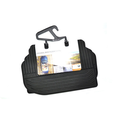 Dywaniki podłogowe tył gumowe czarne BMW F10 F10N F11 520 523 525 528 530 535 550 M550 M5 - 51472153889