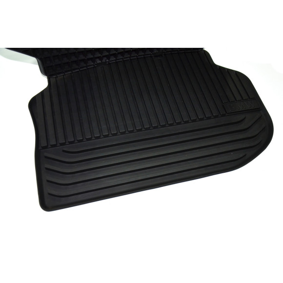 Dywaniki podłogowe tył gumowe czarne BMW F10 F10N F11 520 523 525 528 530 535 550 M550 M5 - 51472153889