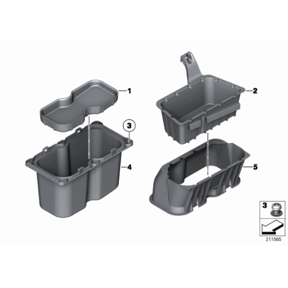 51479163192 Schowek bagażnika prawy BMW F10 F10N 520 523 525 528 530 535 550 - 51479163192 - Części oryginalne BMW Łódź | Sklep internetowy BMW