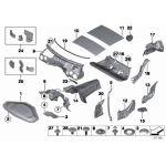 Wygłuszenie maski przód BMW F20 F21 F22 F23 F30 F31 F32 F33 F34 F36 - 51487221993