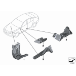 Izolacja dzwiękowa słupka A lewa BMW F10 F11 520 523 525 528 530 535 550 M5 - 51487269727