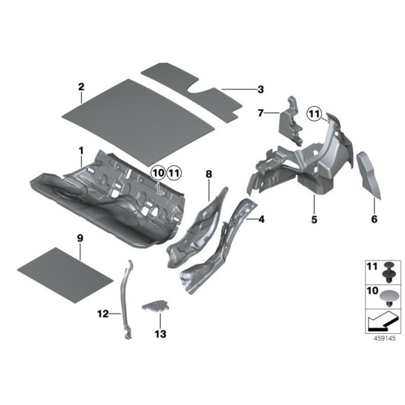 51487301070 Uszczelka ścianki bocznej prawa BMW F30 F31 316 318 320 325 328 330 335 340 - 51487301070 - Części oryginalne BMW Łódź | Sklep internetowy BMW