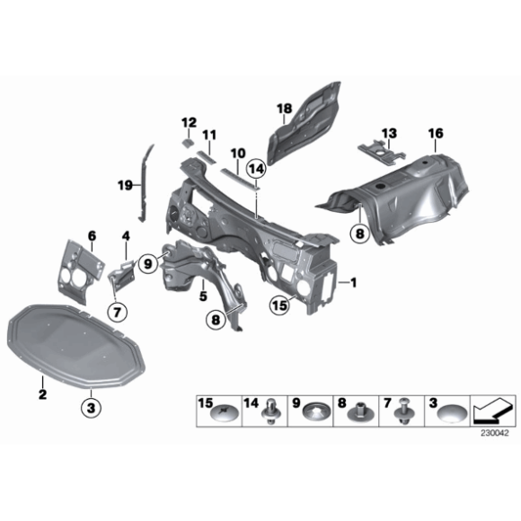 51489175051 Izolacja dźwiękowa pokrywy silnika wygłuszenie maski BMW F25 X3 F26 X4 - 51489175051 - Części oryginalne BMW Łódź | Sklep internetowy BMW