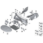 51489175051 Izolacja dźwiękowa pokrywy silnika wygłuszenie maski BMW F25 X3 F26 X4 - 51489175051 - Części oryginalne BMW Łódź | Sklep internetowy BMW