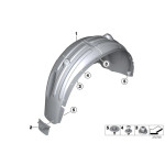 Uszczelka nadkola tylna lewa BMW F25 F26 X3 X4 18d 18i 20d 20i 28i 30dX 35iX M40iX - 51627213651