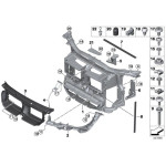 Wzmocnienie czołowe uchwyt reflektora prawe BMW E84 X1 16d 16i 18d 18i 20d 20i 23d 25d 25i 28i 35i - 51642990180