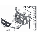 Płyta zamka maski lewa BMW E81 X1 16d 16i 18d 18i 20d 20i 25dX 23dX 28iX 35iX - 51642991161