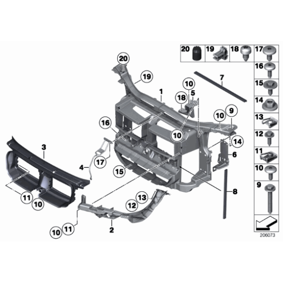 51642991162 Mocowanie zamka prawa BMW E84 X1 16d 18i 18d 20d 20i 23d 25d 28i 35i - 51642991162 - Części oryginalne BMW Łódź | Sklep internetowy BMW