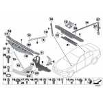 Wspornik usztywnienie nadwozia prawy BMW F06 F12 F13 640i 650i M6 - 51647211520