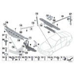 Wspornik usztywnienie nadwozia prawy BMW F06 F12 F13 640i 650i M6 - 51647211520