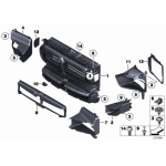 Pokrywa wlotu powietrza prawa BMW F01 F02 F06 F06N F07 F07N F10 F10N F11 F11N F12 F12N F13 F13N 51647237494 51647237494 Części oryginalne BMW Łódź | Sklep internetowy BMW