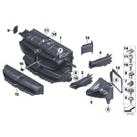 Pokrywa wlotu powietrza prawa BMW F01 F02 F06 F06N F07 F07N F10 F10N F11 F11N F12 F12N F13 F13N 51647237494 51647237494 Części oryginalne BMW Łódź | Sklep internetowy BMW