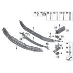 Mocowanie belki zderzaka przód lewe BMW F20 F21 F22 F23 F30 F31 F32 F33 F34 F36 - 51647245795