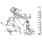 Uchwyt chłodnicy górny lewy BMW F20 F21 F22 F23 F30 F31 F32 F33 F34 F36 - 51647266167