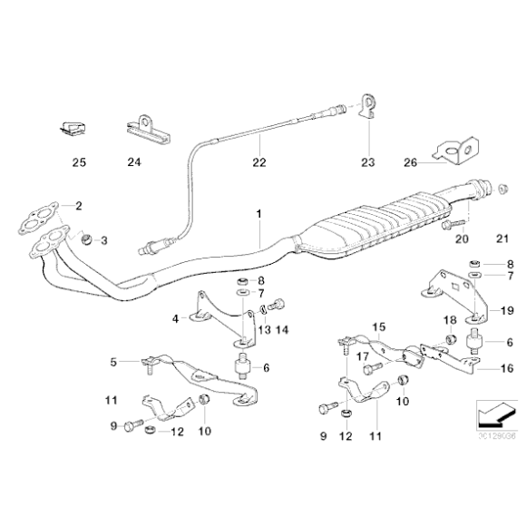Sonda lambda BMW E36 316i 318i M43 - 11781433159