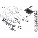 51712991898 Osłona wlotu powietrza podszybia prawa BMW E84 X1 16d 16i 18d 18i 20d 20i 23dX 25dX 28iX - 51712991898 - Części oryginalne BMW Łódź | Sklep internetowy BMW