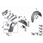 Pokrywa osłony wnęki koła nadkola BMW E84 X1 16d 16i 18d 18i 20i 20d 23d 25d 25i 28i 35i - 51712993140