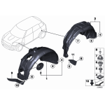 51719802413 Pokrywka zaślepka nadkola przód MINI R60 R61 Cooper One JCW - 51719802413 - Części oryginalne BMW Łódź | Sklep internetowy BMW