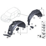 51719802413 Pokrywka zaślepka nadkola przód MINI R60 R61 Cooper One JCW - 51719802413 - Części oryginalne BMW Łódź | Sklep internetowy BMW