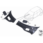 51719808096 Osłona Wlotu powietrza prawa podszybie MINI R60 R61 Cooper One JCW - 51719808096 - Części oryginalne BMW Łódź | Sklep internetowy BMW