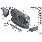 Kanał powietrza hamulca przód prawy BMW F01 F02 F04 730d 740d 730i 740i 750i 760i - 51747898882