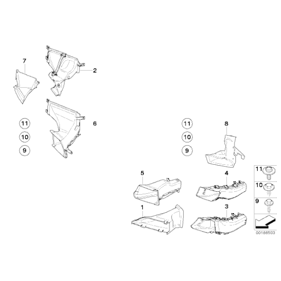 51748050583 Kanał powietrza przód lewy BMW E93N 335i 335is - 51748050583 - Części oryginalne BMW Łódź | Sklep internetowy BMW