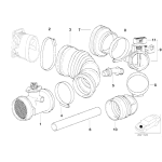 13411433923 Przewód elastyczny powietrza BMW BMW E36 318is 318ti M44 Z3 - 13411433923 - Części oryginalne BMW Łódź | Sklep internetowy BMW