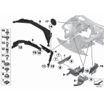 Osłona agregatów prawa tył BMW F20 F21 F22 F23 F30 F31 F34 F36 - 51757274858