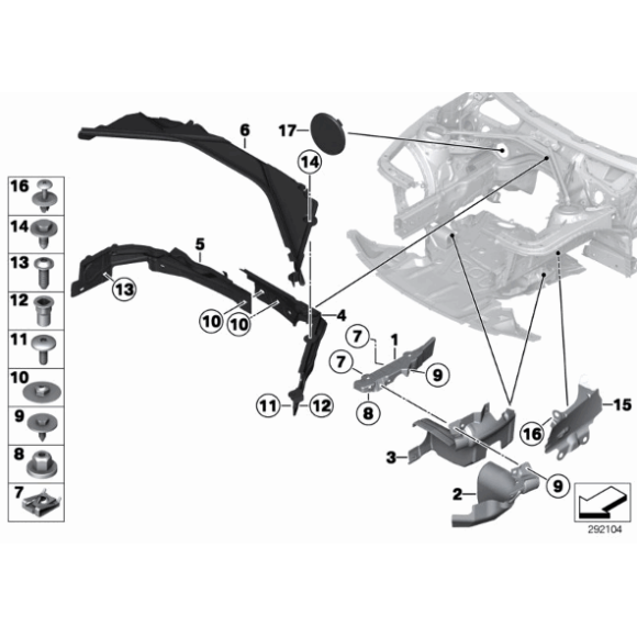 Osłona agregatów ukł. kierowniczego BMW F20 F21 F22 F23 F30 F31 F34 F36 - 51757274864