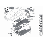 Osłona nadkola przód dolna lewa BMW F10 F11 520 523 525 528 530 535 550 - 51757312829