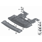 51758035943 Osłona silnika BMW F01 F02 F06 F07 F10 F11 520 528 525 535 550 740 750 730 - 51758035943 - Części oryginalne BMW Łódź | Sklep internetowy BMW