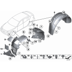 Nadkole osłona dolna lewy BMW F07 F07N 530 535 550 528 520 - 51758049295