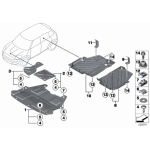 Osłona silnika MINI R60 R61 Cooper 1,6 2,0 D SD N16 - 51759807730