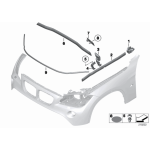 Kształtka kanału zbierającego wodę lewa BMW E84 X1 16d 16i 18i 18d 20d 20i 23d 25d 25i 28i 35i - 51762993023