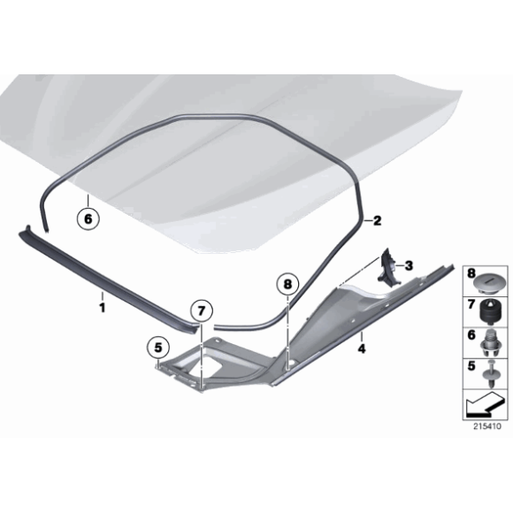 51767206521 Uszczelka pokrywy silnika BMW F10 F11 520 523 525 528 530 535 550 - 51767206521 - Części oryginalne BMW Łódź | Sklep internetowy BMW