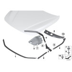 Uszczelka pokrywy silnika przód BMW F20 F21 F22 F23 F30 F31 F32 F33 F34 F36 F80 F82 E87 - 51767255802