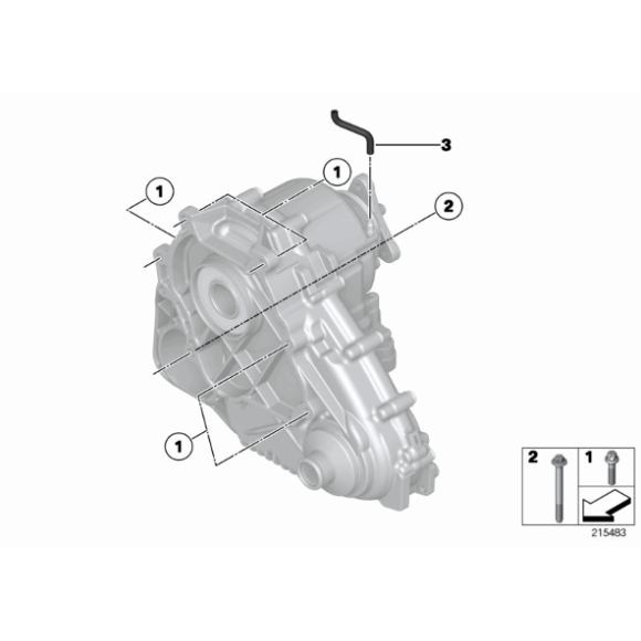Śruba BMW E24 E28 E32 E34 E46 E53 X5 E60 E70 E71 X6 E83 E84 X1 X3 E90 F01 F10 F15 F20 F30 F25 G01 G05 G30 G20 - 23001434694