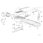 13541719905 Guma przepływomierza BMW E32 E34 535i 730i 735i M30 - 13541719905 - Części oryginalne BMW Łódź | Sklep internetowy BMW