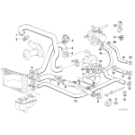 Wąż chłodnicy BMW E30 E34 320i 325i 325ix 325e 520i 525i M20 - 13541719966