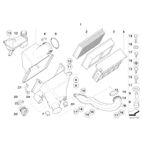 13711437886 Przewód elastyczny powietrza - 13711437886 - Części oryginalne BMW Łódź | Sklep internetowy BMW