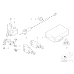 Łożysko cięgna gazu BMW E23 E24 E30 E31 E34 E32 E36 E38 E39 E46 Z3 - 13541747519