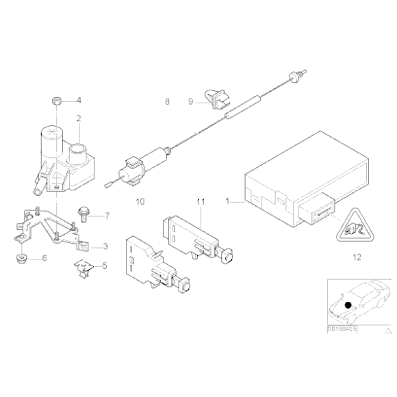 Łożysko cięgna gazu BMW E23 E24 E30 E31 E34 E32 E36 E38 E39 E46 Z3 - 13541747519