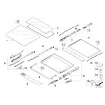 Przewód napędu pokrywy szklanej BMW X3 E83 2.0i 2.5i 3.0i 3.0d - 54103456571