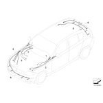Wiązka przewodów PDC przód BMW E84 X1 16d 18d 18i 20ed 20d 20i 23d 25d 28i 35i - 61129236520