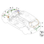 Wiązka przewodów PDC przód BMW E84 X1 16d 18d 18i 20ed 20d 20i 23d 25d 28i 35i - 61129236520