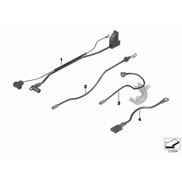 Przewód kabel naprawczy B+ BMW E81 E87 E90 E91 E92 E93 E84 X1 - 61129269907