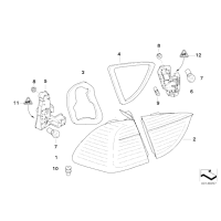 Obudowa gniazda, pasuje tylko do - 61138369702